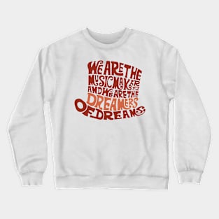 Willy Wonka Hat Dreams - Brown Crewneck Sweatshirt